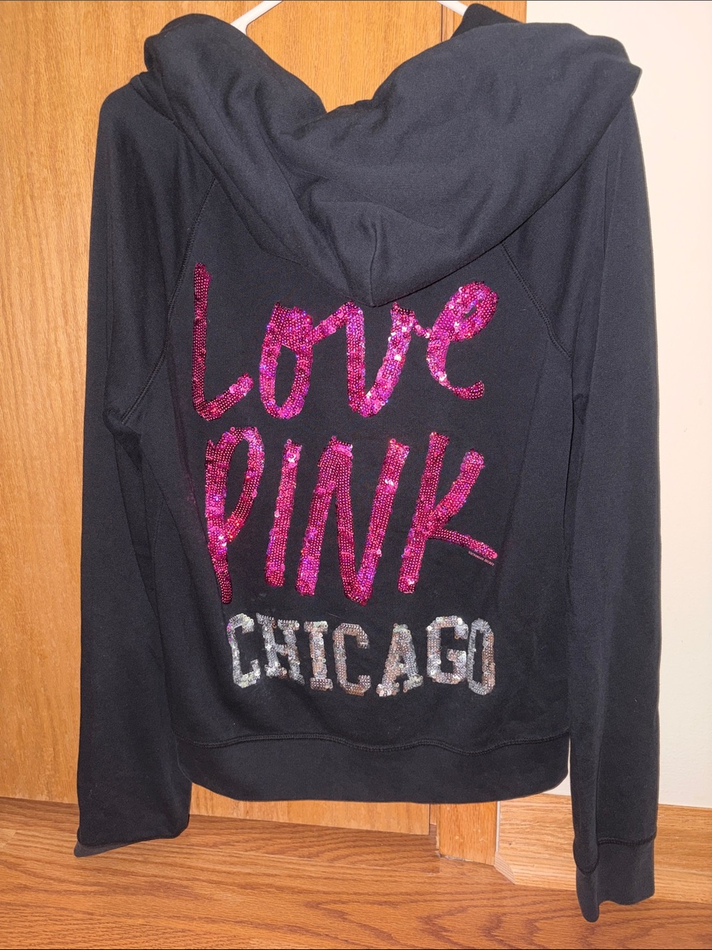 VS PINK Full Zip Bling Chicago Hoodie